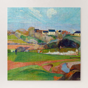 Landschaft bei Pouldu Gemälde von Paul Gauguin Puzzle