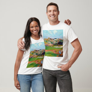 Landschaft bei Pouldu Gemälde von Paul Gauguin T-Shirt