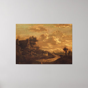 Landschaft bei Sunset, Rafaël Camphuysen (I), c. 1 Leinwanddruck