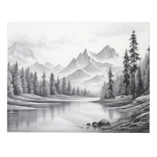 Landschaft Bergsee-Zauber im Val Piora Notizblock