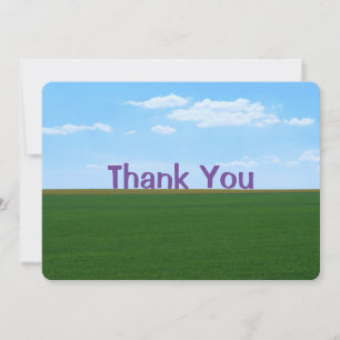 Landschaft "Danke" individuell anpassbar Dankeskarte