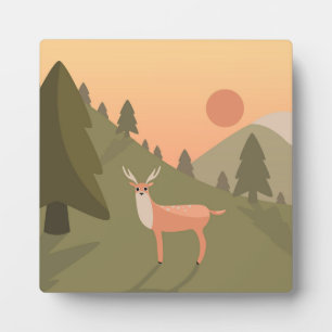Landschaft Deer Mountain Naturpark California Fotoplatte