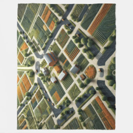 Landschaft der Abstrakten Landschaft Fleecedecke