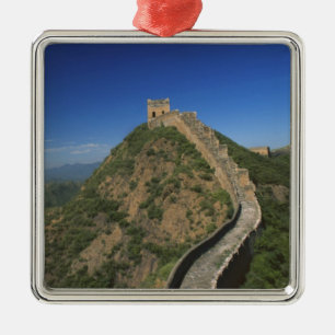 Landschaft der Chinesischen Mauer, China Silbernes Ornament