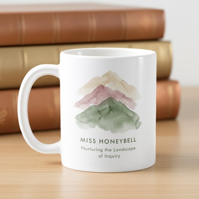 Landschaft der Forschung - Lehrer Danke Kaffeetasse (Teacher Appreciation Coffee Mug with Quote by Darling & May)