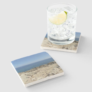 Landschaft der griechischen Inseln im Mittelmeer Steinuntersetzer