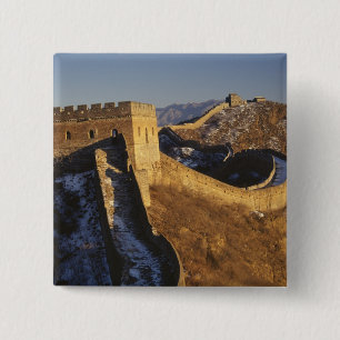 Landschaft der Großen Mauer bei Sonnenuntergang, C Button