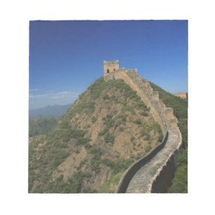 Landschaft der Großen Mauer, China Notizblock