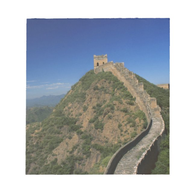 Landschaft der Großen Mauer, China Notizblock (Vorderseite)