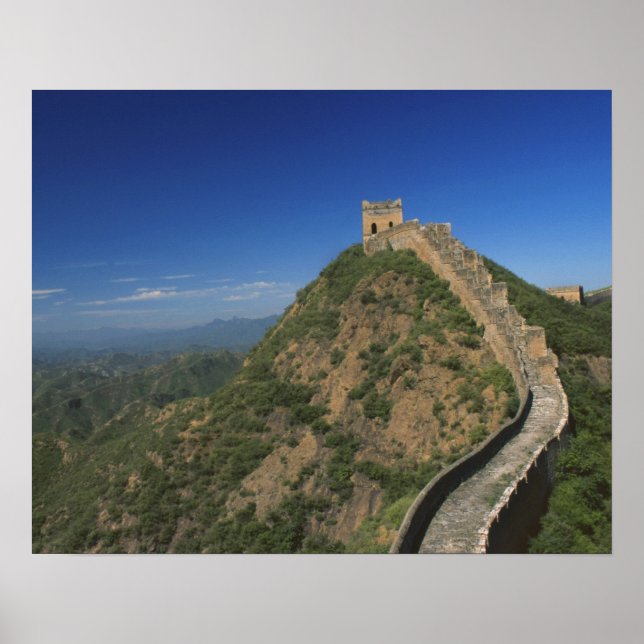 Landschaft der Großen Mauer, China Poster (Vorne)