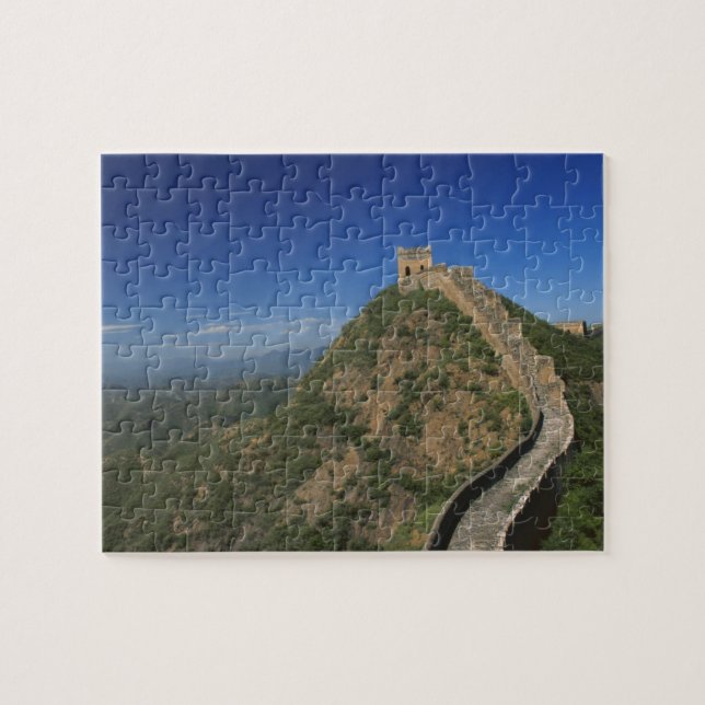 Landschaft der Großen Mauer, China Puzzle (Horizontal)