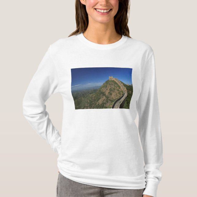 Landschaft der Großen Mauer, China T-Shirt (Vorderseite)