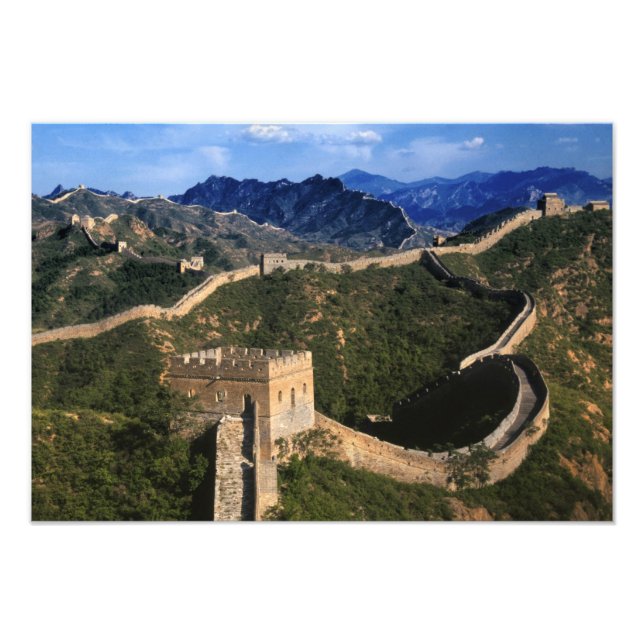Landschaft der Großen Mauer, Jinshanling, China Fotodruck (Vorne)