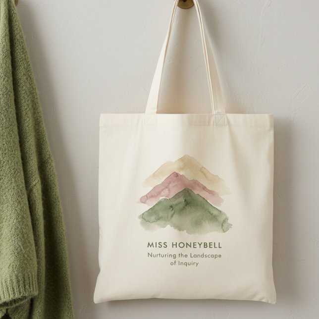 Landschaft der Inquiry Förderung Tutor Appreciatio Tragetasche (Teacher Appreciation Tote Bag with Quote by Darling & May)