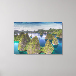 Landschaft der Insel Wayag, Indonesien Leinwanddruck
