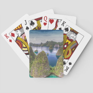 Landschaft der Insel Wayag, Indonesien Spielkarten