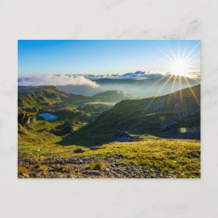 Landschaft der Karpaten Postkarte