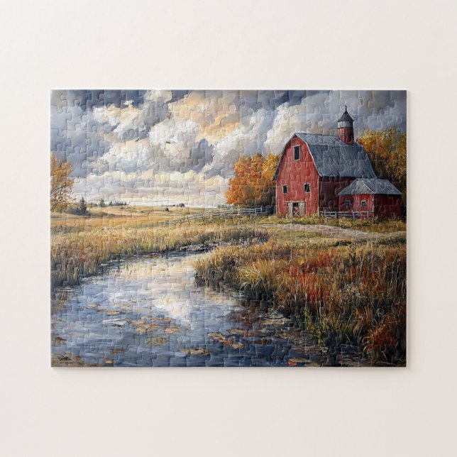 Landschaft der ländlichen Gegend Puzzle (Horizontal)