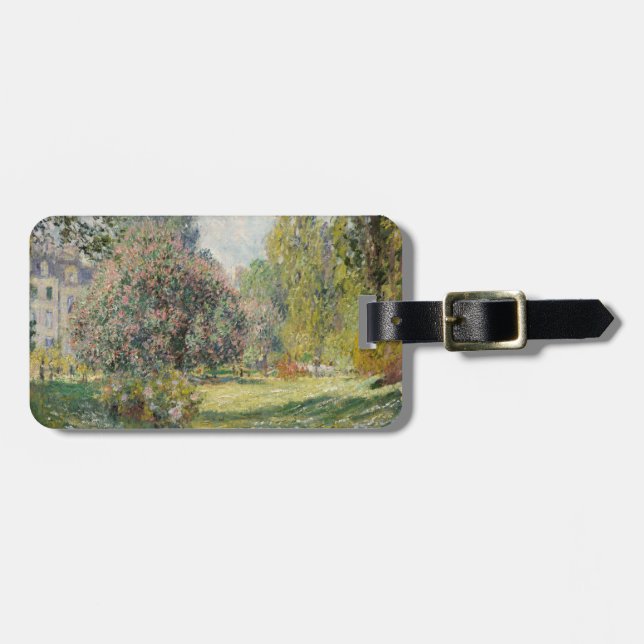 Landschaft: Der Parc Monceau - Claude Monet Gepäckanhänger (Vorderseite horizontal)