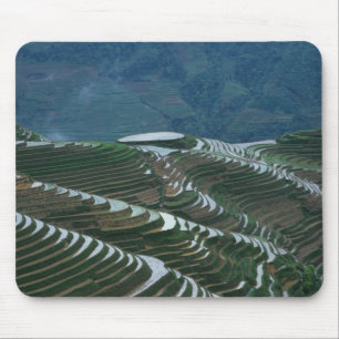 Landschaft der Reisterrassen im Berg, 2 Mousepad