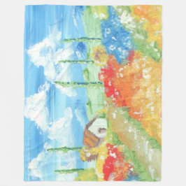 Landschaft der Weite der Toskana Fleecedecke