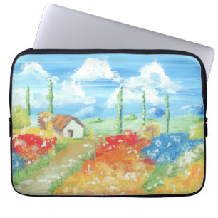 Landschaft der Weite der Toskana Laptopschutzhülle