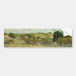 Landschaft der Wiesen (von Alfred Sisley) Autoaufkleber