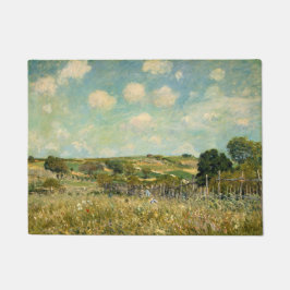 Landschaft der Wiesen (von Alfred Sisley) Fußmatte