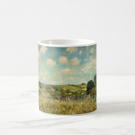 Landschaft der Wiesen (von Alfred Sisley) Kaffeetasse