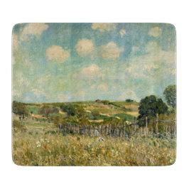 Landschaft der Wiesen (von Alfred Sisley) Schneidebrett