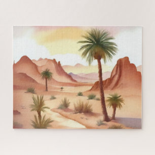 Landschaft der Wüste mit Datumsfeldern Puzzle