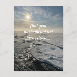 Landschaft des Arktischen Ozeans, Fotografie, kund Postkarte