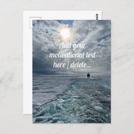 Landschaft des Arktischen Ozeans, Fotografie, kund Postkarte