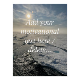 Landschaft des Arktischen Ozeans, maßgeschneiderte Poster