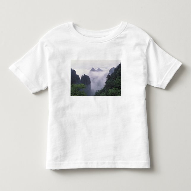 Landschaft des Berges Huangshan (Gelber Berg) in Kleinkind T-shirt (Vorderseite)