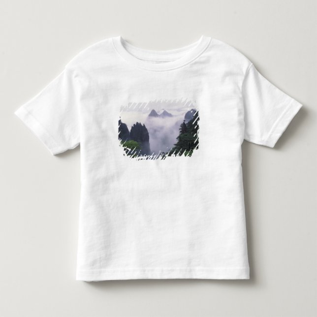 Landschaft des Berges Huangshan (Gelber Berg) in Kleinkind T-shirt (Vorderseite)