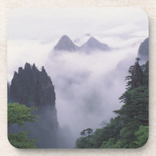 Landschaft des Berges Huangshan (Gelber Berg) in Untersetzer