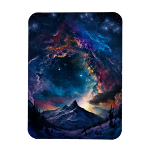 Landschaft des kosmischen Gebirges Magnet