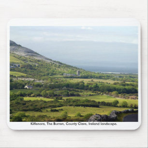 Landschaft des ländlichen Irlands, The Burren, Gra Mousepad