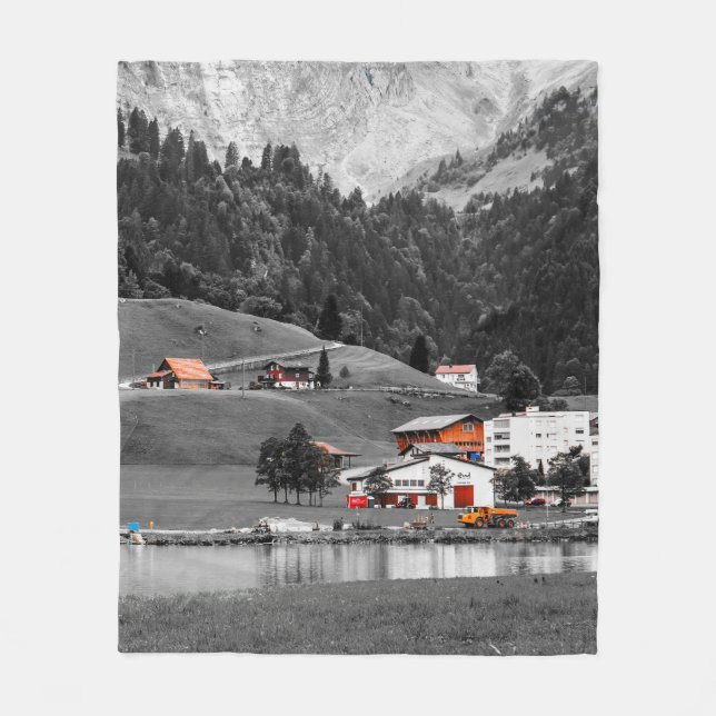 Landschaft des ländlichen Raums Fleecedecke (Vorderseite)