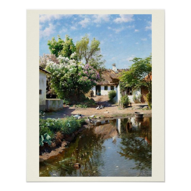 Landschaft des ländlichen Raums, Peder Mørk Mønste Poster (Vorderseite)