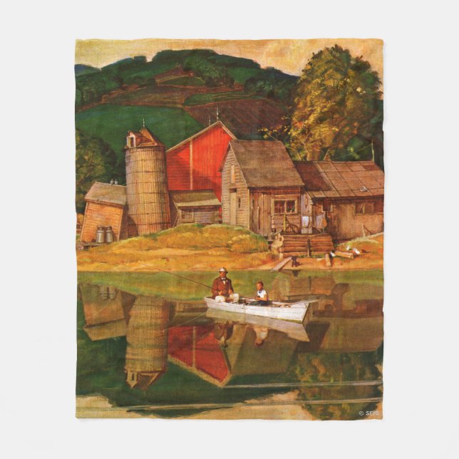 Landschaft des Landschaftsparks von Mead Schäffer Fleecedecke (Vorderseite)