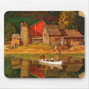 Landschaft des Landschaftsparks von Mead Schäffer Mousepad