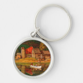 Landschaft des Landschaftsparks von Mead Schäffer Schlüsselanhänger