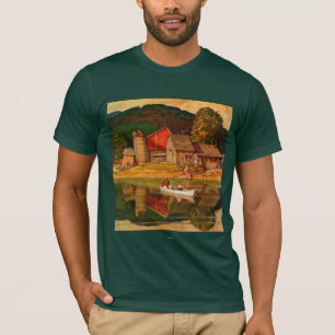 Landschaft des Landschaftsparks von Mead Schäffer T-Shirt