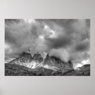 Landschaft des Passo Sellla Poster