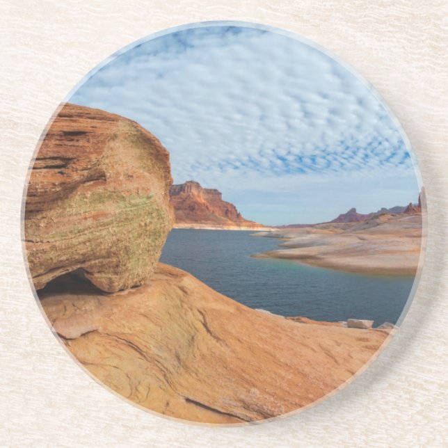Landschaft des Powell-Sees Getränkeuntersetzer (Vorne)