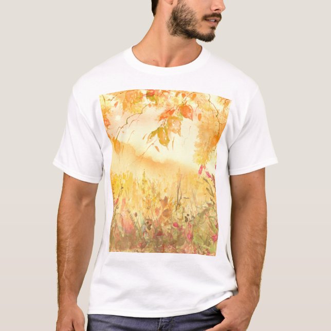 Landschaft des Regenwaldes Kunst, Dichtung und Mus T-Shirt (Vorderseite)