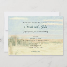 Landschaft direkt am Meer Naturschutz Hochzeit Einladung