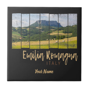 Landschaft Emilia-Romagna Italien Vintage-Souvenir Fliese